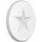 Ekena Millwork Standard Grayson Star Rosette With Beveled Edge, 8"W x 8"H x 1/2"P ROSP080X080X050GRY07 - alternate 1